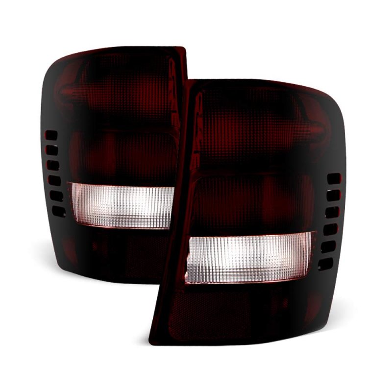 Smoke Red Lens Oe-style Tail Light Lamp Assembly For 1999-2004 Jeep Grand Cherokee Driver Passenger Side