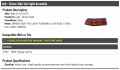 Left Driver Side Tail Light Assembly Usa Built Models Compatible With 1997-1999 Toyota Camry