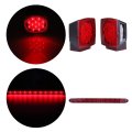 80a Side Marker Light 2pcs Red Square Tail Lamp Stop Turn 1x 15a Bar Fit For Boats Van Truck Trailer Pickups Waterproof Signal 