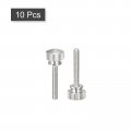 Uxcell Knurled Thumb Screws M3x20mm Brass Shoulder Bolts Grip Knobs Fasteners Nickel Plated 10pcs