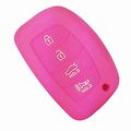 Rubber Smart Key Fob Remote Cover Case Protector For Hyundai Sonata Tucson Ioniq Elantra 4 Button Silicone Keyless Entry Jacket 