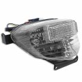 Httmt Mt186-cl Clear Led Tail Light Brake With Integrated Turn Signals Indicators For Suzuki 2001-2003 Gsx-r600 2000-2003 