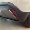 Car Accessories Abs Rear Reflector Fog Light Lamp Cover Trim Bezel Frame Styling Garnish Compatible For Mg4 Ev2022-2024 