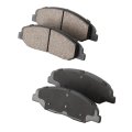 Front Ceramic Brake Pad Set For Cadillac Cts 2008 2014 2 Wheel Replacement 22825195 25814699 