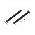 Uxcell M6x70mm 10 9 Alloy Steel Button Head Hex Socket Cap Screw Bolt Black 12pcs