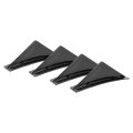 Glossy Black Rear Bumper Diffuser Lip Spoiler Kit Abs Material Enhance Aerodynamics Universal Fit For All Cars