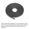 Uxcell Edge Trim Black U Shape Protector Rubber With Steel Clips Fits 5 64 -9 14 76ft 4 5meter Length Door Guards