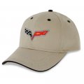 C6 Heritage Hat Stone With Embroidered Flags Logo For 2005-2013 Corvette 