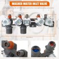 Aju73213301 Water Inlet Valve For Lg And Kenmore Top Load Washers 5 Coil Design Replaces Aju75152601 5221ea1008f 33090048