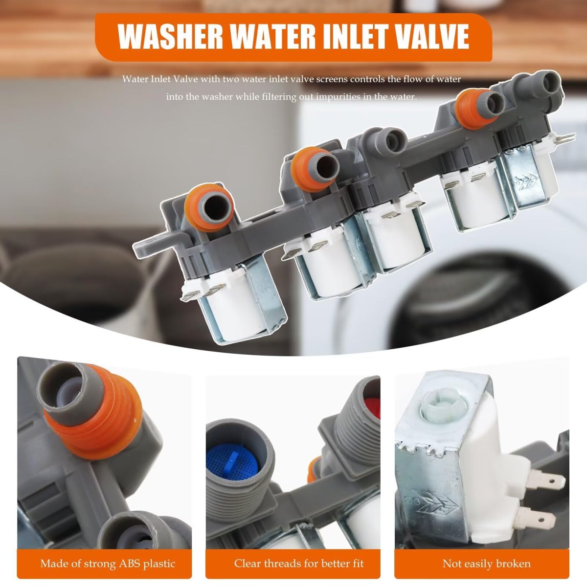 Aju73213301 Water Inlet Valve For Lg And Kenmore Top Load Washers 5 Coil Design Replaces Aju75152601 5221ea1008f 33090048