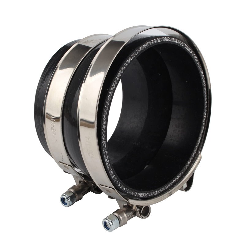 Carbbia 4 To 3 5 Inch Silicone Reducer Coupler Turbo Pipe Black With Two T-bolt Clamps