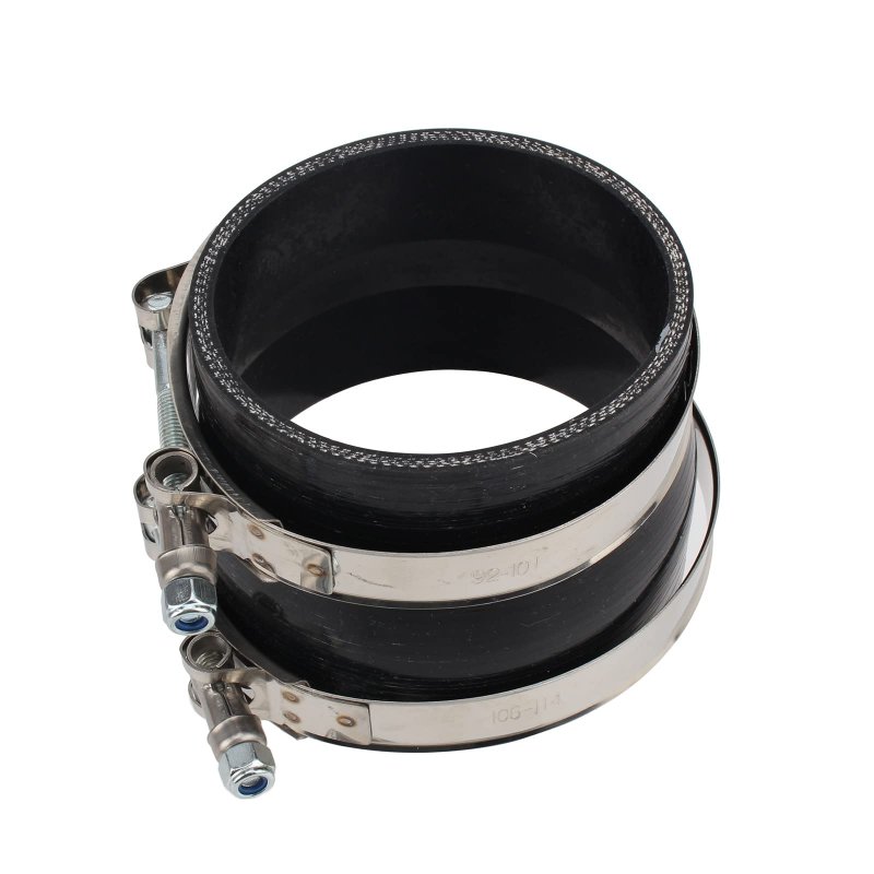 Carbbia 4 To 3 5 Inch Silicone Reducer Coupler Turbo Pipe Black With Two T-bolt Clamps