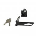 Prime-line Mp18709-1 Keyed Locking Hasp Steel And Diecast Parts Black Powder-coated Finish Single Pack 