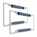 Georgetown University Metal License Plate Frame For Front Or Back Of Car Officially Licensed Mascot Blue 2-pack 