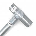 Chain Link Fence End Rail Clamps With Bolts Nuts 1-7 8 X 1-3 Sets Pack