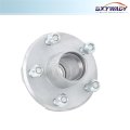 5 On 4 Inch Galvanized Trailer Hub Kit Replacement For 2000 Lbs 1 Spindle With Bearing 6 Pieces Set