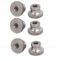 Knurled Thumb Nuts 6pcs M8x1 25mm 304 Stainless Steel Round Knobs Fasteners For 3d Printer Parts Silver Tone 