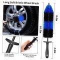 Totority 2pcs Clean Car Beauty Kit Cosmetology Upholstery Cleaner For Furniture Wheel Rim Brushpet Tire Brushes Cleaning Tires