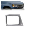 Hecasa Right Headlight Bezel For 1997-2002d E-150 E-250 E-350 Econoline Replacement For Fo2513158 F7uz13052aaa Headlamp Door 