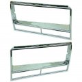 Headlight Trim Bezel Left Driver And Right Passenger Pair Set For 82-87 El Camino 