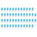 50pack Blue T10 194 Halogen Light Bulb Super Bright Instrument Panel Gauge Cluster Dashboard Bulbs 