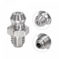 Uxcell 304 Stainless Steel Straight Grease Fitting M6 X 1mm Thread Hydraulic Accessories 5pcs