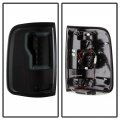 Acanii For 2004-2008 Ford F150 Styleside Pickup Black Housing Smoked Lens Led Tube Tail Lights Brake Lamps Left Right