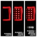 Acanii For 2004-2008 Ford F150 Styleside Pickup Black Housing Smoked Lens Led Tube Tail Lights Brake Lamps Left Right