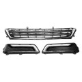 No 23455348 Front Lower Hood Bumper Grille Fog Light Cover For Chevrolet Impala 2014-2020 Kidney Grill Chrome Silver Tone Black 