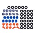 Beler 30pcs Bumper Wheel Flare Panel Body Moulding Front Door Trim Clip Retainer Fastener With Sealers Kit Fit For Toyota