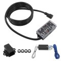 7 Way Pin Trailer Cable 16ft Connection Line With Junction Box And Wiring Harness Kit Vehicle Specific Rv Accessories