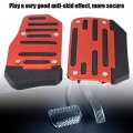 Car Pedal Covers Racings For- Brake Pedal Alloy Nonslip Accelerator Pad Cover Automatic Vehicles At Car Red