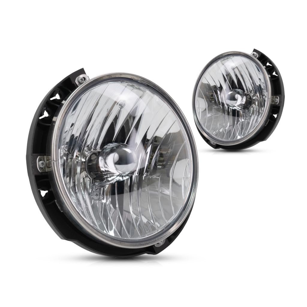 Headlight Assembly Pair For Jeep Wrangler 2007 To 2015 Driver And Passenger Side Dot Certified Ch2502175 Ch2503175 Halogen