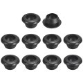 38 Pcs Rubber Grommets 10mm Id 12mm Drill Hole Double Sided Hollow Firewall Plugs Round Electrical Wiring Gasket Black 