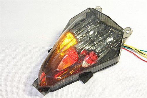 Led Tail Light Assembly For Yamaha Yzf R6 2006 To 2013 Integrated Turn Signals Smoke Lens Waterproof Rear