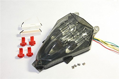 Led Tail Light Assembly For Yamaha Yzf R6 2006 To 2013 Integrated Turn Signals Smoke Lens Waterproof Rear