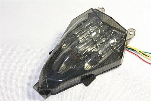 Led Tail Light Assembly For Yamaha Yzf R6 2006 To 2013 Integrated Turn Signals Smoke Lens Waterproof Rear