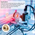 Uxcell Knurled Thumb Nuts 2pcs M8 X D20mm H12mm Brass Nut With Collar High Head Blind Hole For 3d Printer Parts
