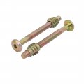Aexit 10pcs Furniture Home Hardware Connecting Fitting M6x70mm Hex Socket Drive Bolt W Wood Insert Nut Model 62as436qo401