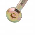 Aexit 10pcs Furniture Home Hardware Connecting Fitting M6x70mm Hex Socket Drive Bolt W Wood Insert Nut Model 62as436qo401