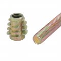 Aexit 10pcs Furniture Home Hardware Connecting Fitting M6x70mm Hex Socket Drive Bolt W Wood Insert Nut Model 62as436qo401