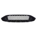 Front Bumper Hood Grille Upper Honeycomb Trim Glossy Black Replacement For 2017 2018 Fusion