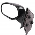 Ocpty Black Driver Side View Mirror Smooth With Power Adjustment Turn Signal Heated Manual Fold Memory Puddle Light Compatible