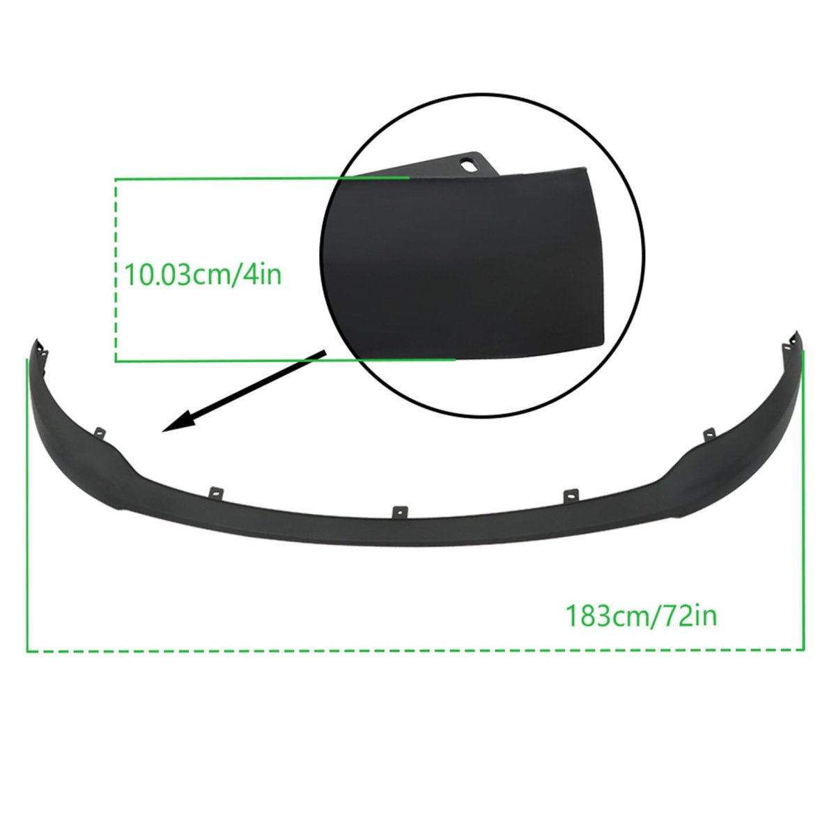 Front Lower Bumper Air Deflector Valance Replacement For Taurus 2013-2019 Fo1095153c Dg1z17d957aa