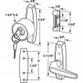 Prime-line K 5078 Tulip Knob Lock Keyed With 3 In Hole Center Aluminum Single Pack