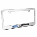 Ipick Image Made For Ford F-150 2015 Up 3d Embossed Letters On Mirror Chrome Metal License Plate Frame