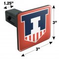 University Of Illinois Secondary Tow Trailer Hitch Cover Plug Insert