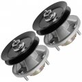 Caltric 2 Spindle Assembly With Pulley Bolt Compatible John Deere Am126418
