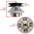 Caltric 2 Spindle Assembly With Pulley Bolt Compatible John Deere Am126418