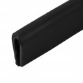 Uxcell 5m Long 2mm Groove Wide 10mm Height Rubber Hollow Air Sealed Seal Strip Black